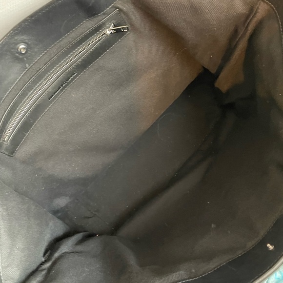 ALEXANDER WANG Black Canvas Leather Tote Bag large - Picture 8 of 10